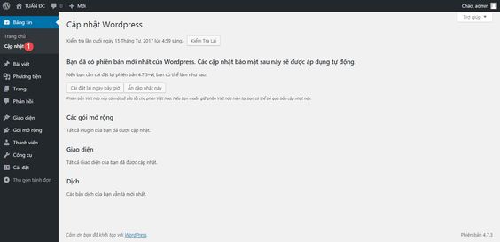 Theo dõi các phiên bản mới