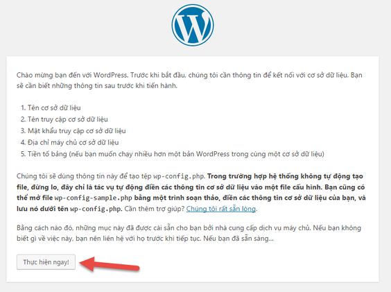 Nhấn thực hiện ngay để bắt đầu