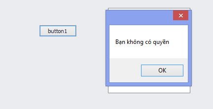 Kết quả là bạn không có quyền thực hiện hành động này