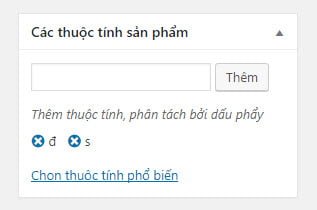 tùy chọn hierarchical = false sẽ hiển thị như thế này trong post