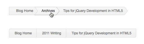 Sự tường minh của breadcrumbs giúp người dùng dễ dàng truy cập hơn