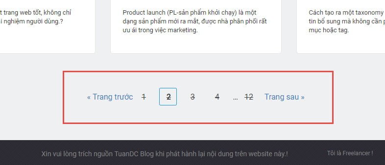 Hướng dẫn tạo custom pagination phân trang trong WordPress
