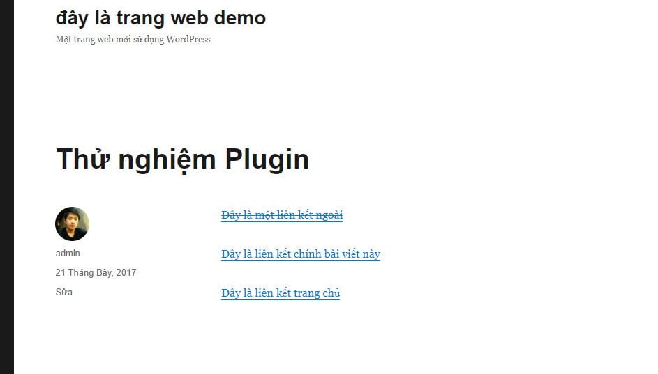 Các liên kết ngoài đã được thêm thuộc tính nofollow (gạch ngang)