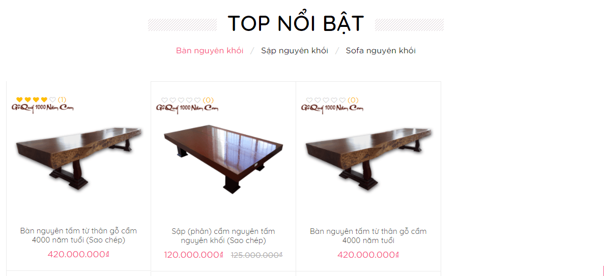 Hiển thị sản phẩm WooCommerce theo tab danh mục trong WordPress