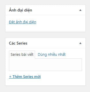 Một taxonomy Series được tạo